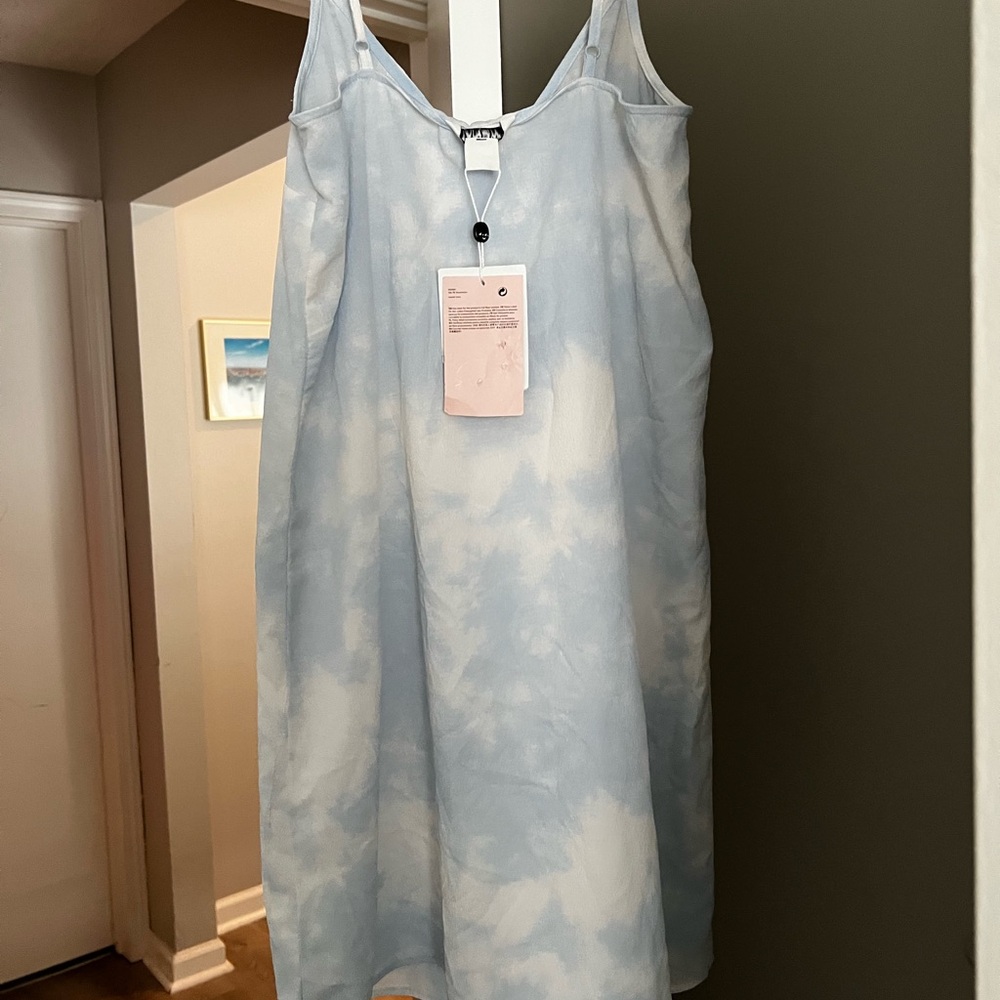 Monki Light Blue Mini Dress